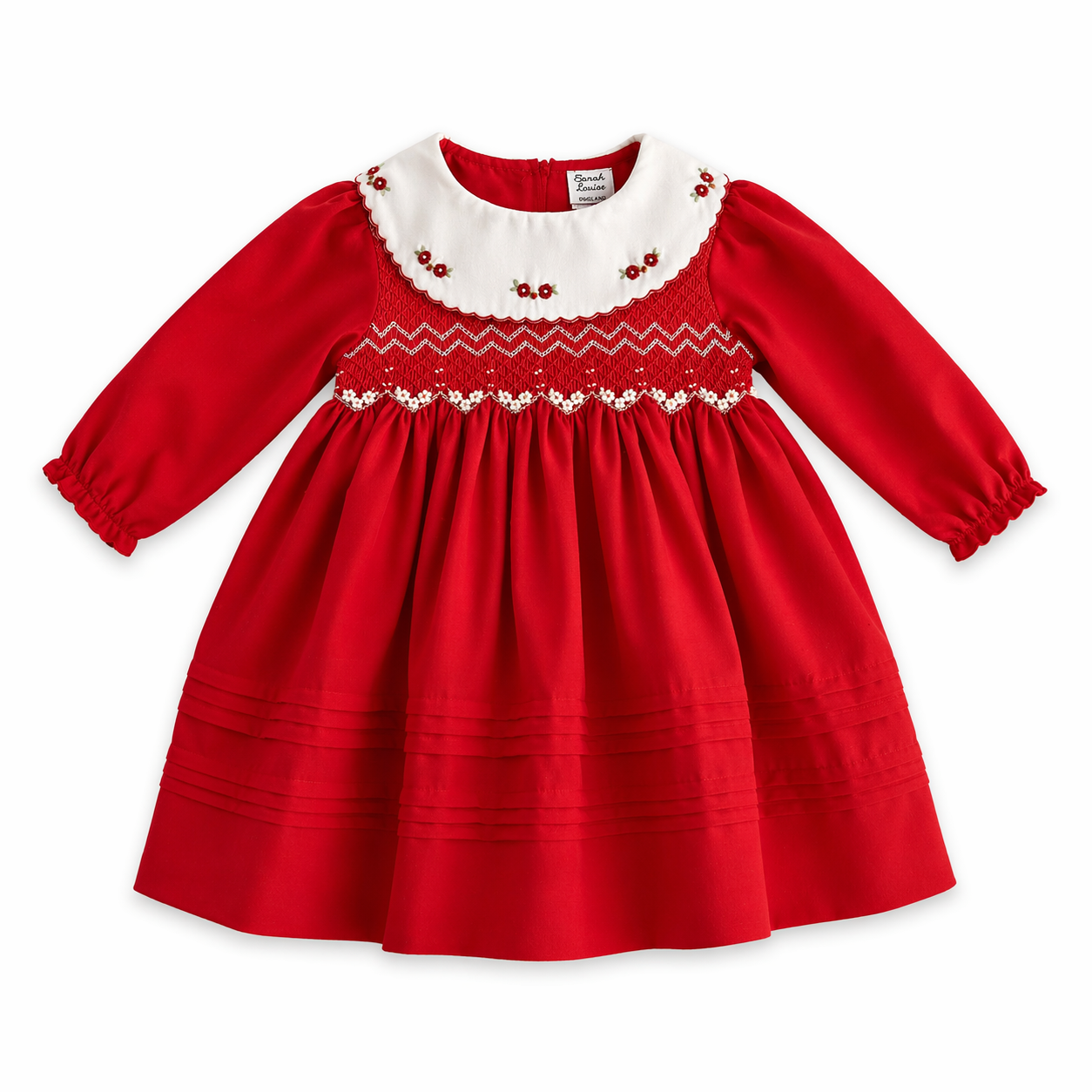 Pre order sarah louise red smocked dress 013980 – Envy My Baby Boutique