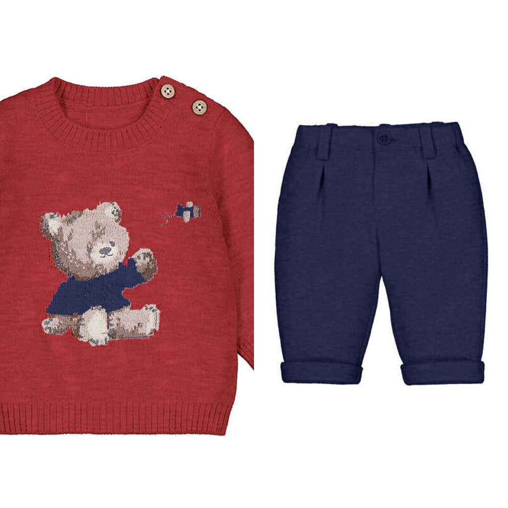Pre order - baby boys Teddy trouser set
