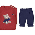 Pre order - baby boys Teddy trouser set