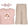 Mayoral girls flared trousers, t shirt & headband