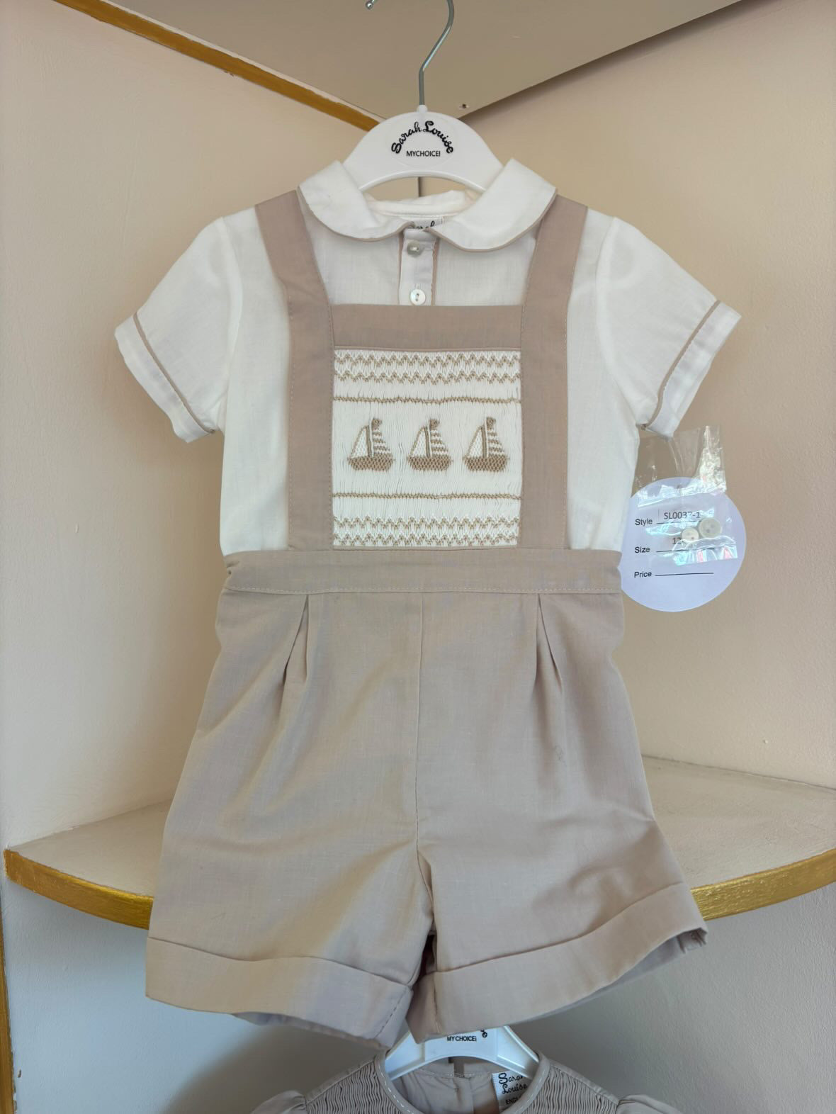 Sarah Louise boys 2 piece sail boat shorts set SL0037 -EXCLUSIVE