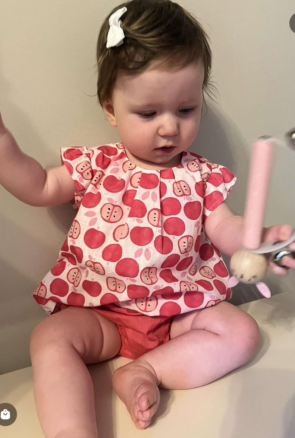 Maroral girls pink apple shorts set SS25 1.260