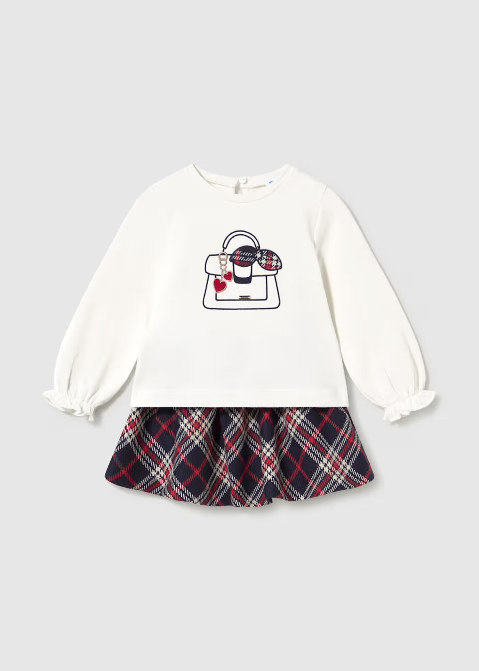 Mayoral plaid girls skirt set 2.953
