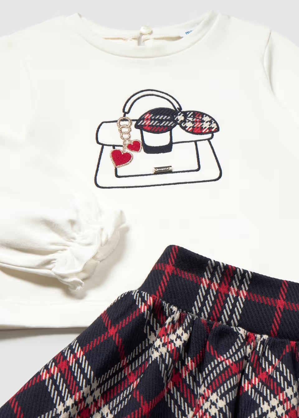 Mayoral plaid girls skirt set 2.953