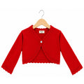 Girls bolero cardigan pink , white , red