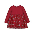 Mayoral Girls knit & tulle heart dress -2941