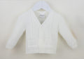 Pex Neautral white knitted cardigan