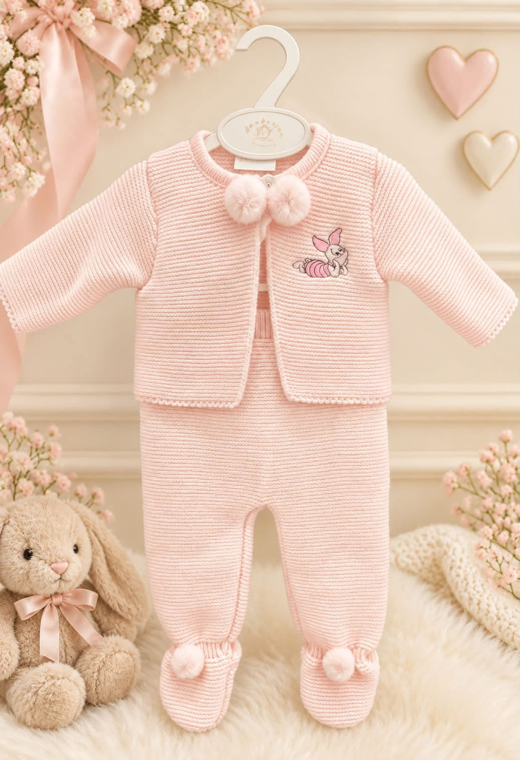 Dandelion baby girls knitted Newborn 2 piece set