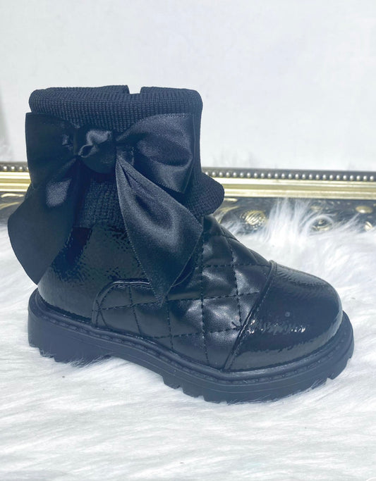 Kelsi black girls boots
