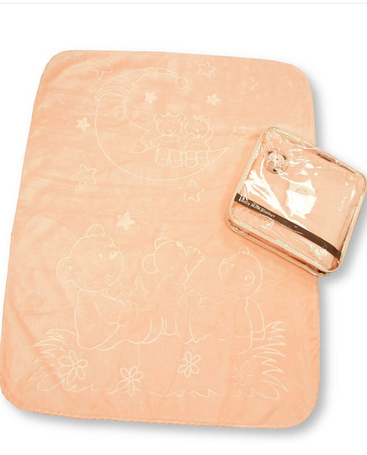 Mini pink pram blankets