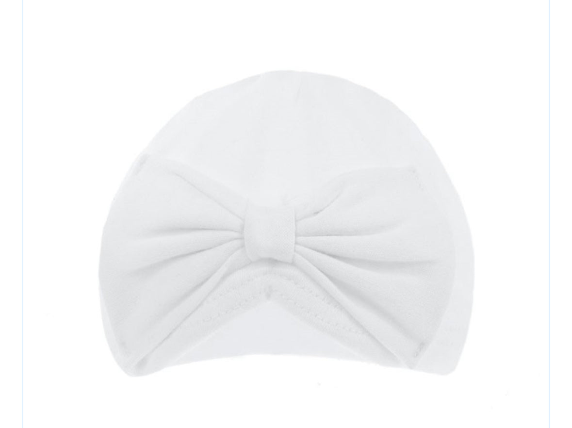 Cotton turban bow hats