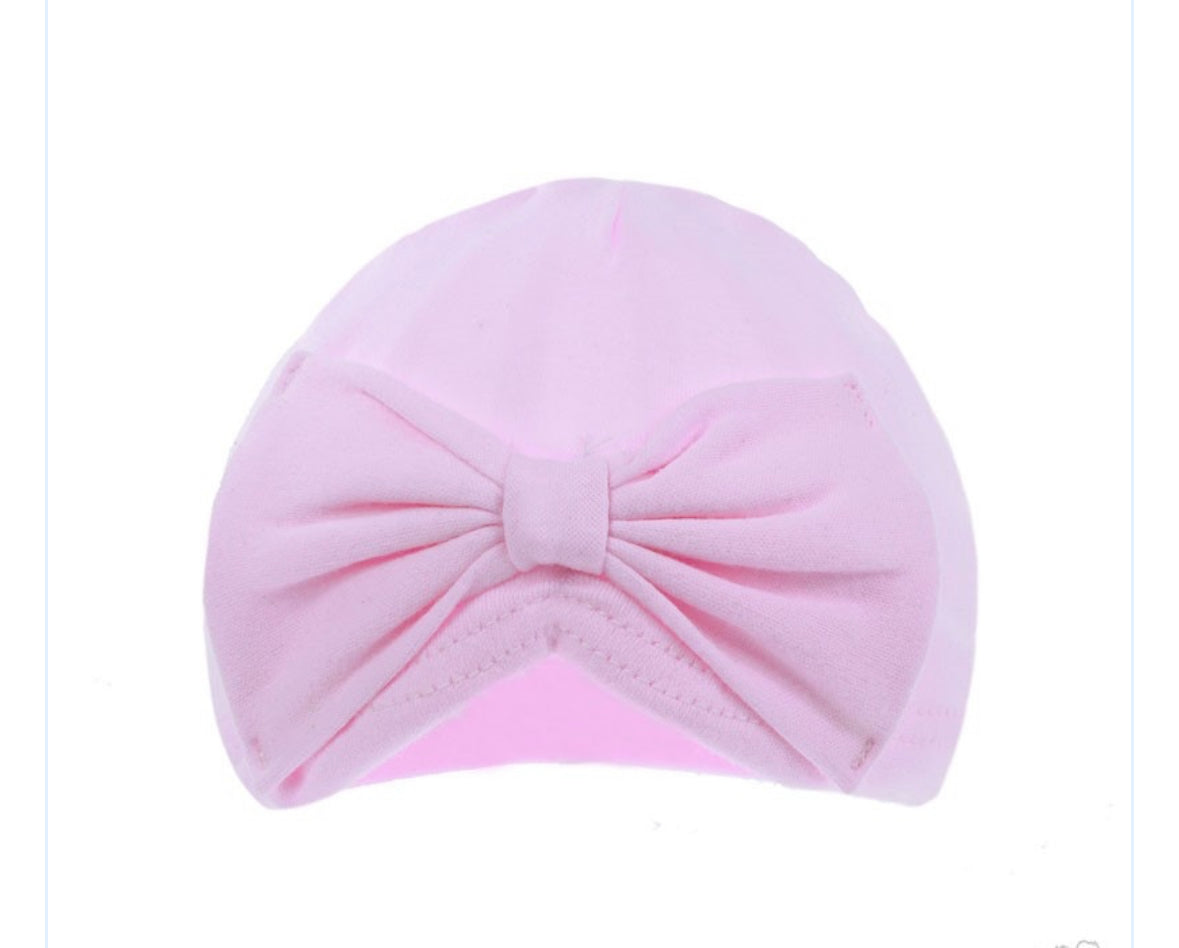 Cotton turban bow hats