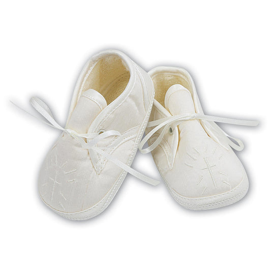 Sarah Louise ivory christening shoes 004403