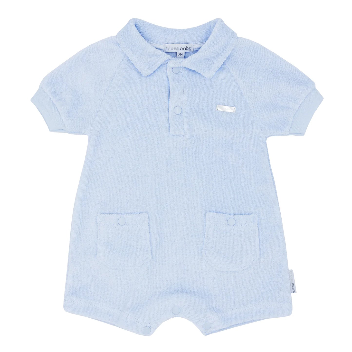 Blues Baby Terry towelling romper