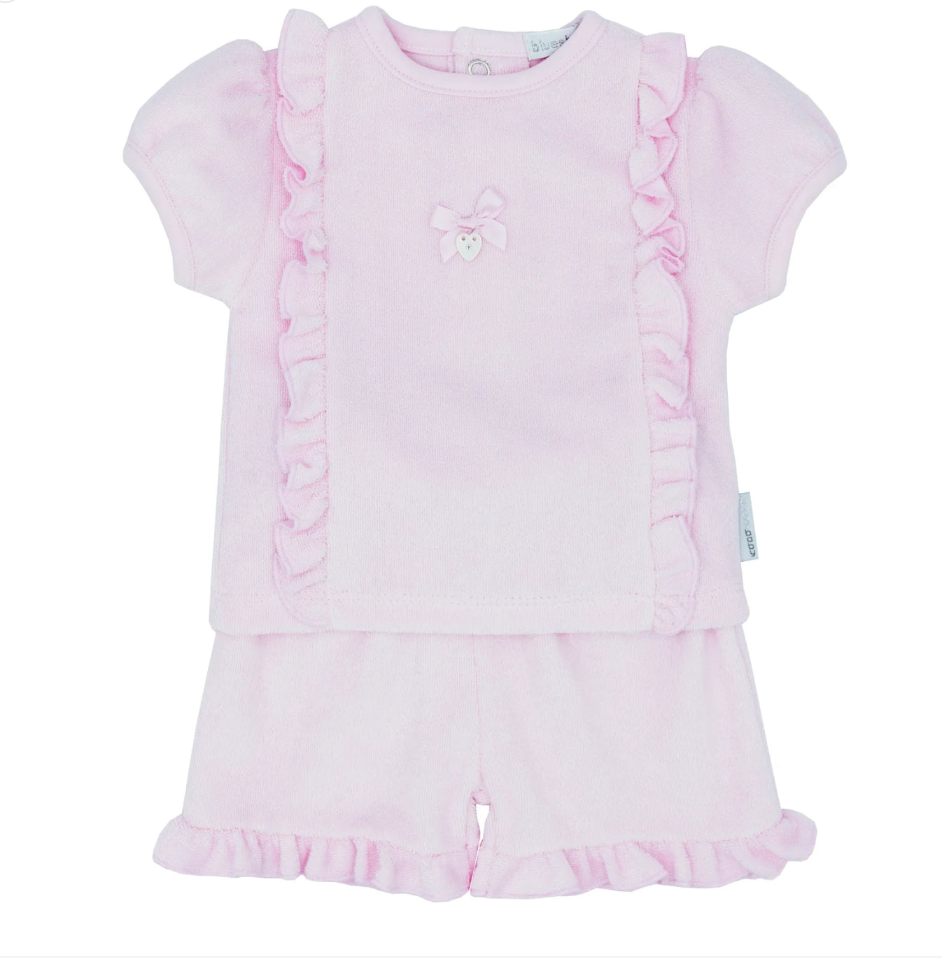 Blues Baby Terry towelling shorts set
