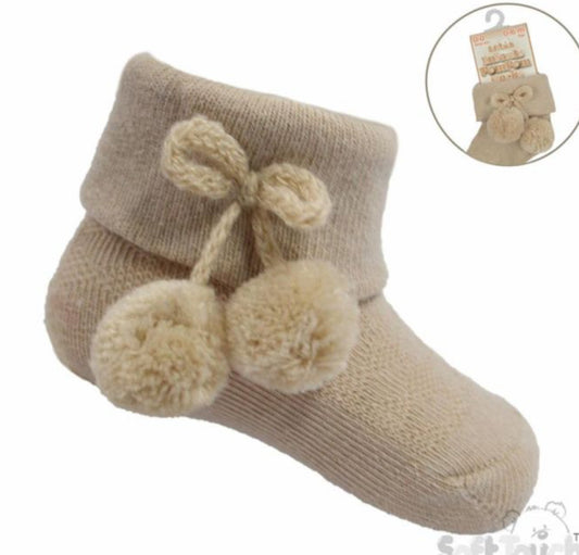Soft touch Pom Pom ankle socks