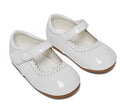 Tia London whits baby girls patent shoes
