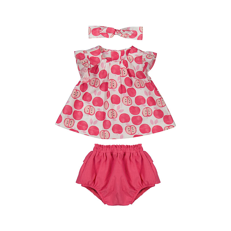 Maroral girls pink apple shorts set SS25 1.260