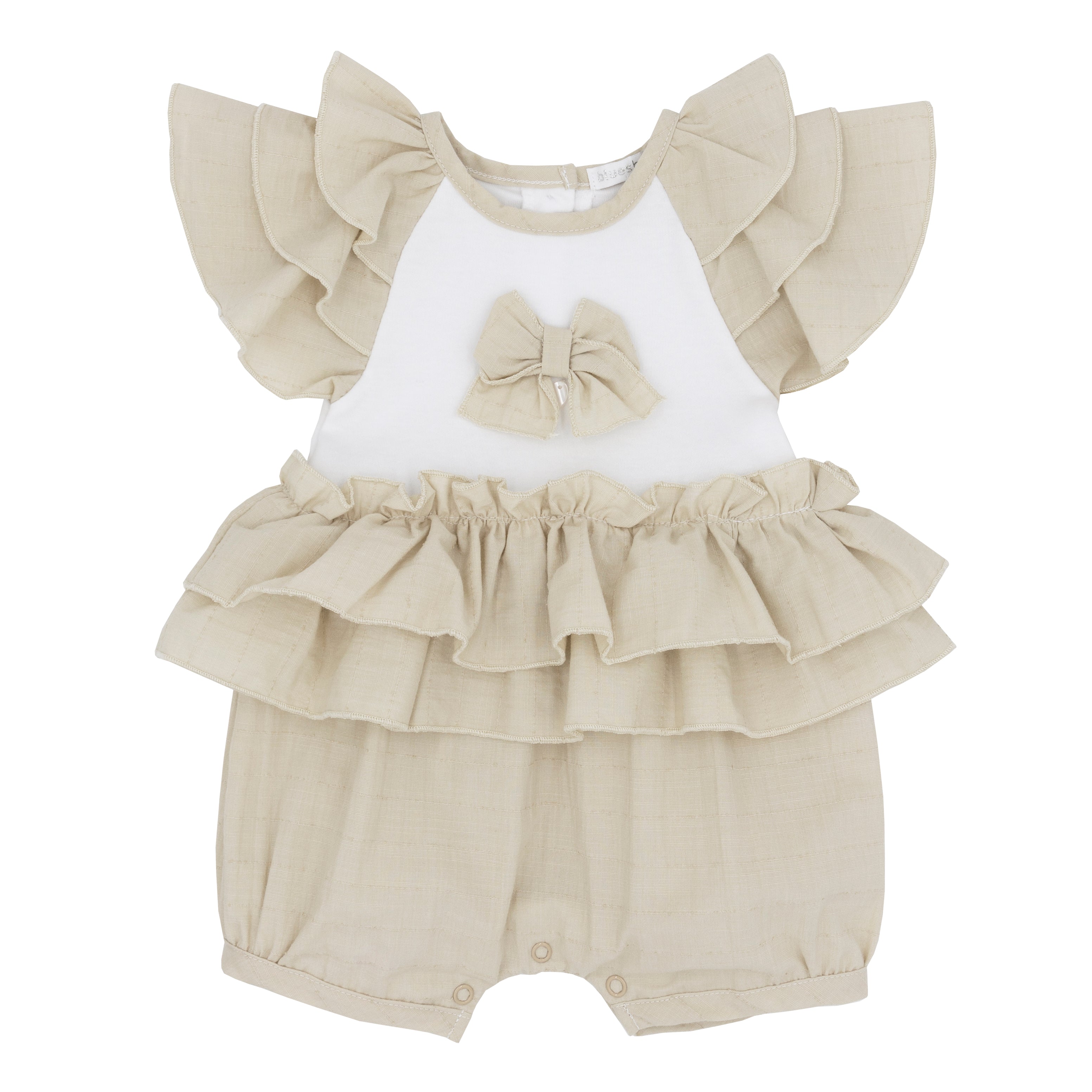 Blues baby girls beige romper SS25 BB1839