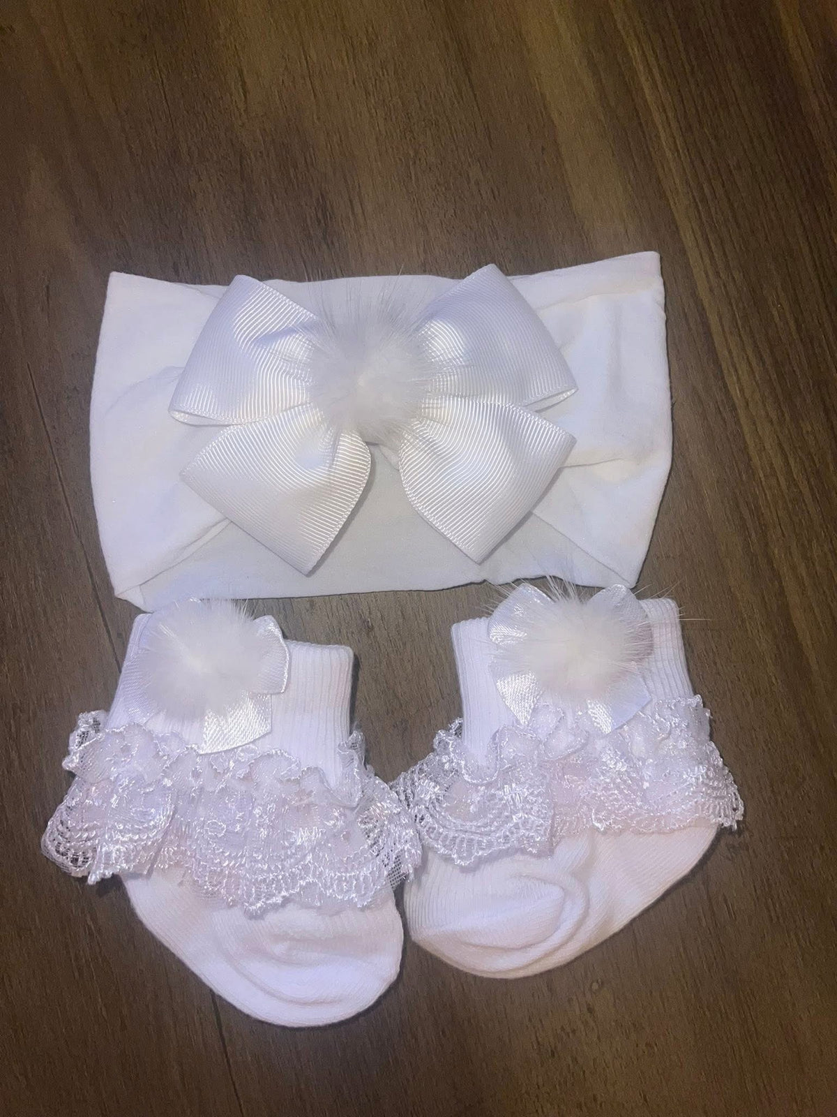 Baby headband & matching socks