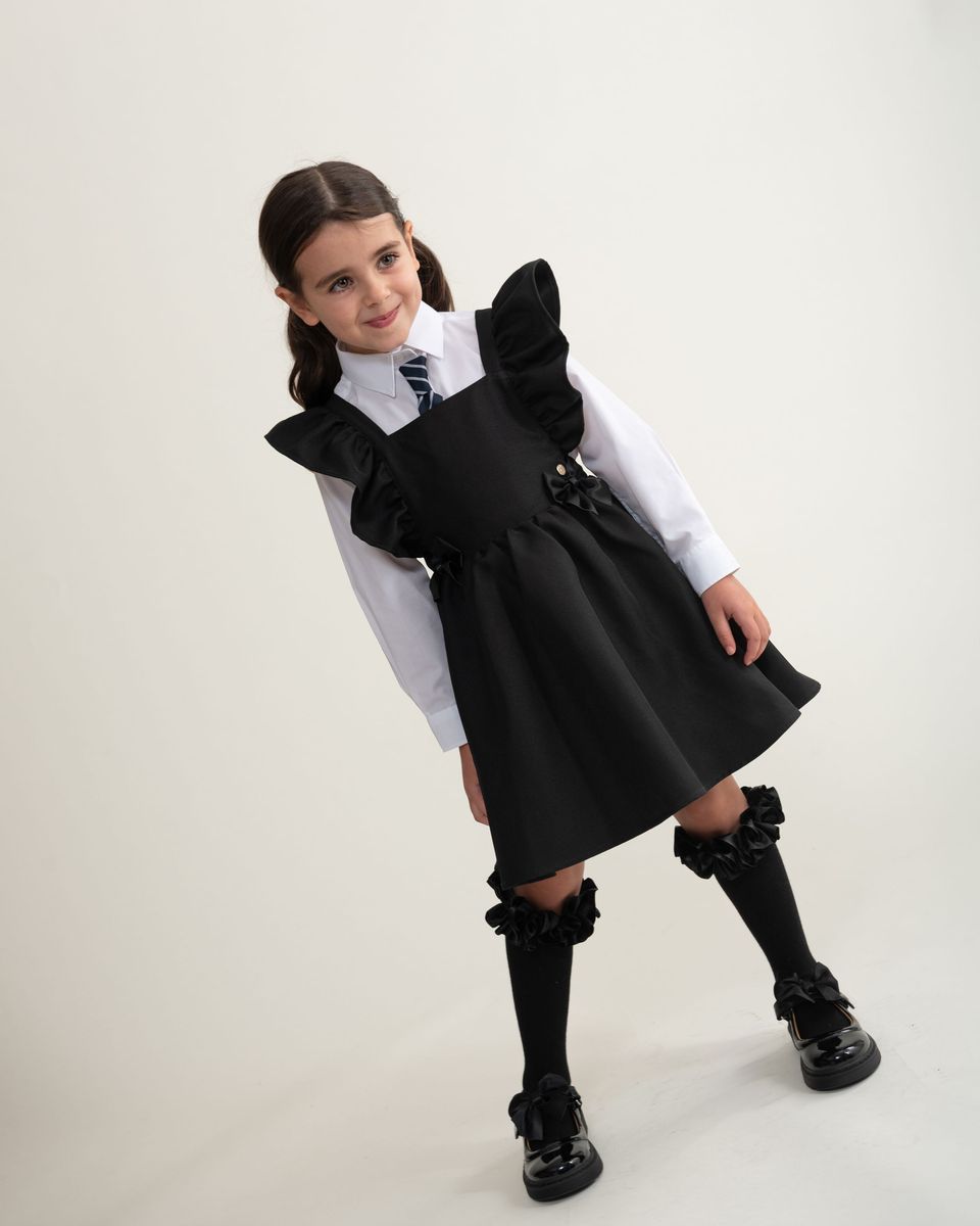 Caramelo kids girls  bow pinafore
