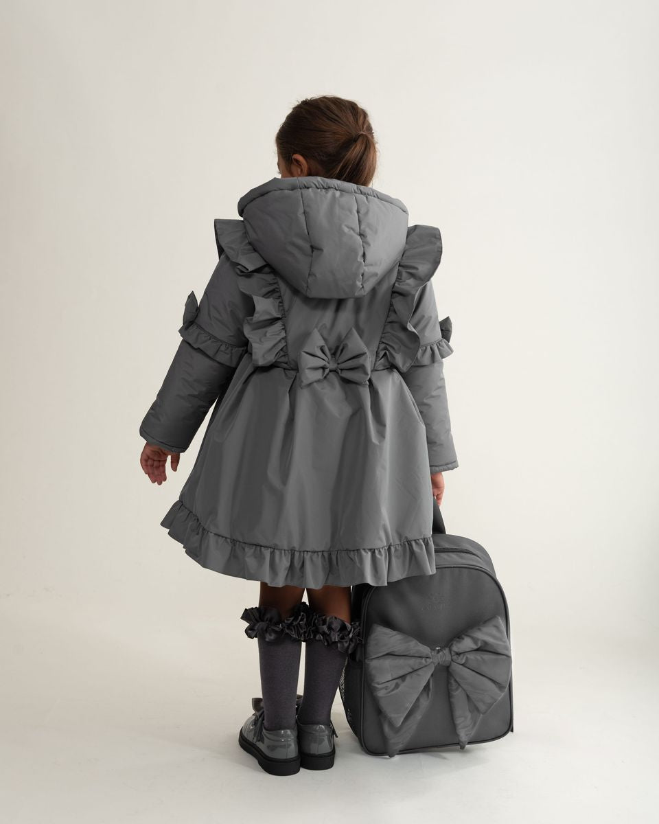 Caramelo kids grey school coat