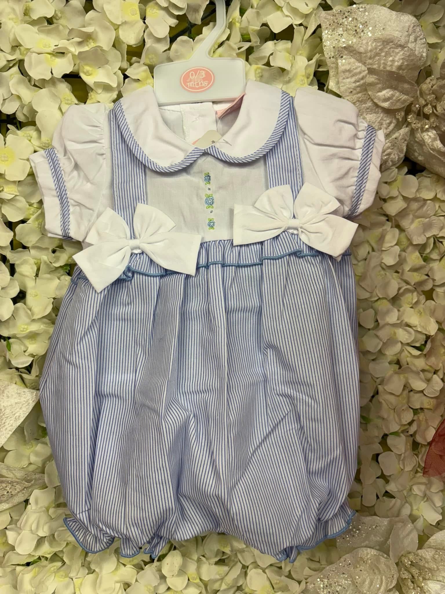 Rockabye baby blue striped romper