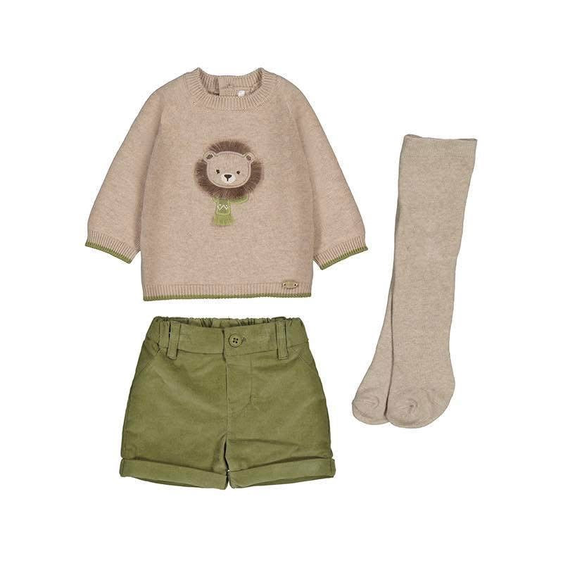 Mayoral baby boys jumper & shorts set AW25 2.259