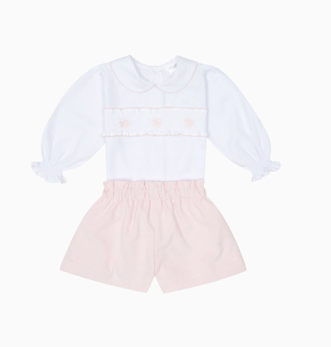 Deolinda smocked shorts set AW25 DBI25608