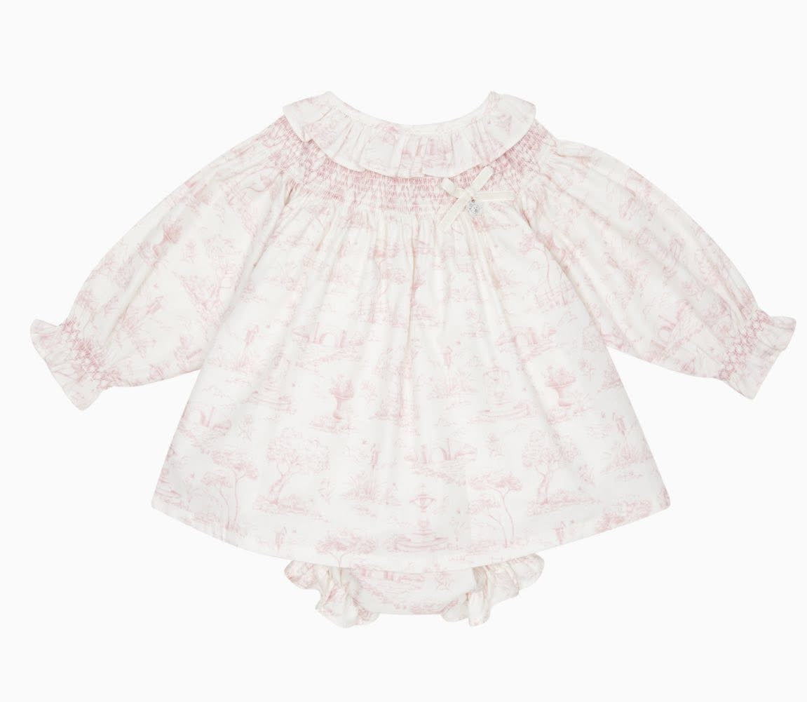 Deolinda smocked dress & bloomer set AW25 DBI25305