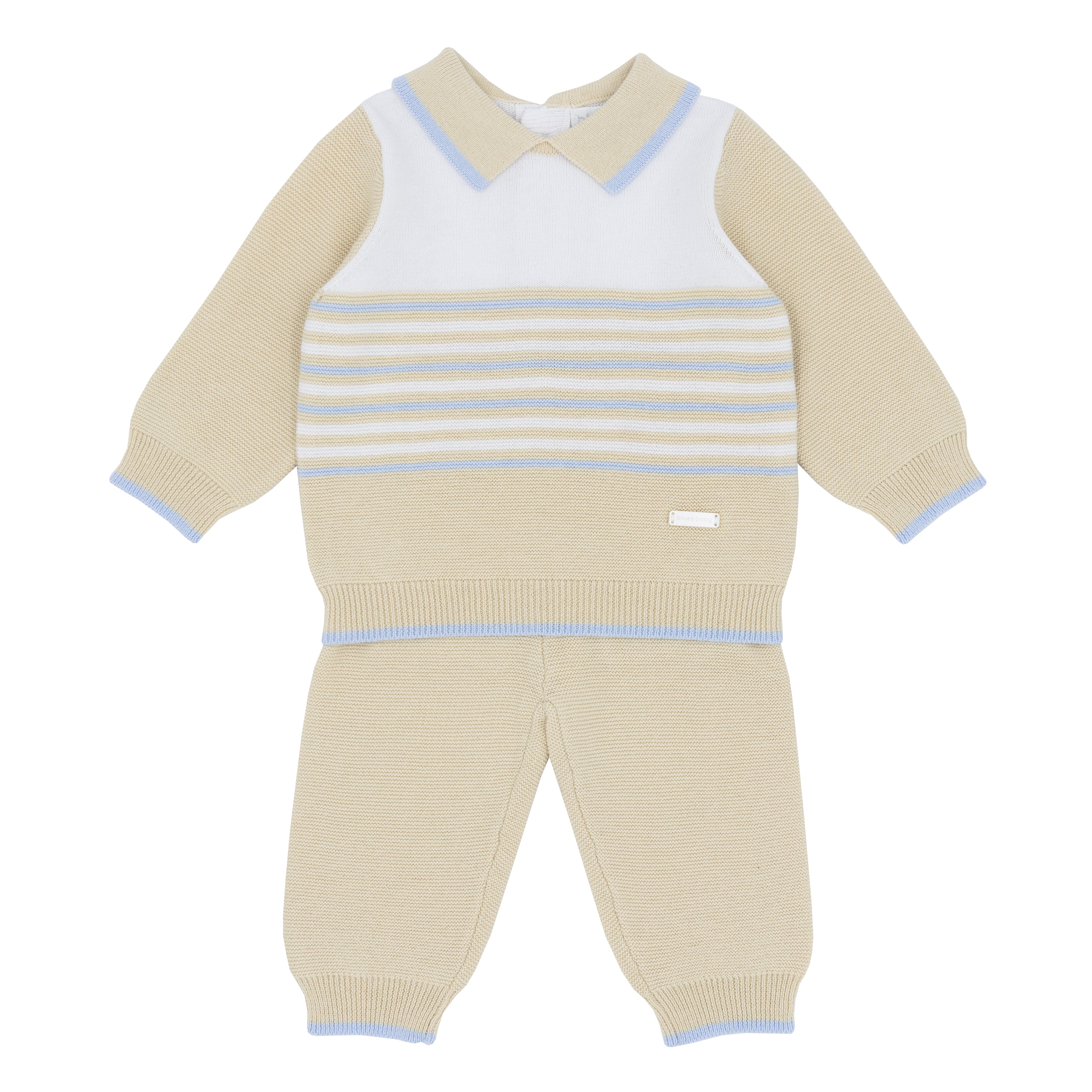Blues Baby boys knitted two piece set BB2093