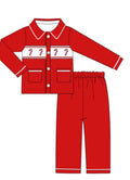 boys candy cane Christmas pyjamas