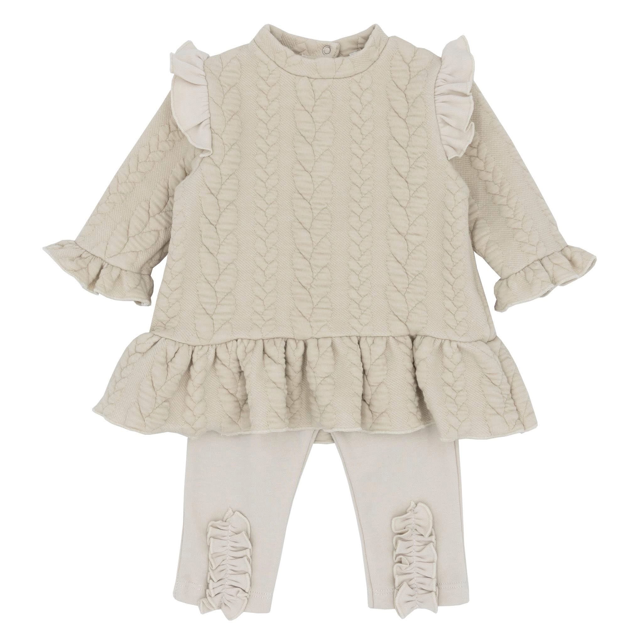 Blues Baby beige tunic & legging set BB2191