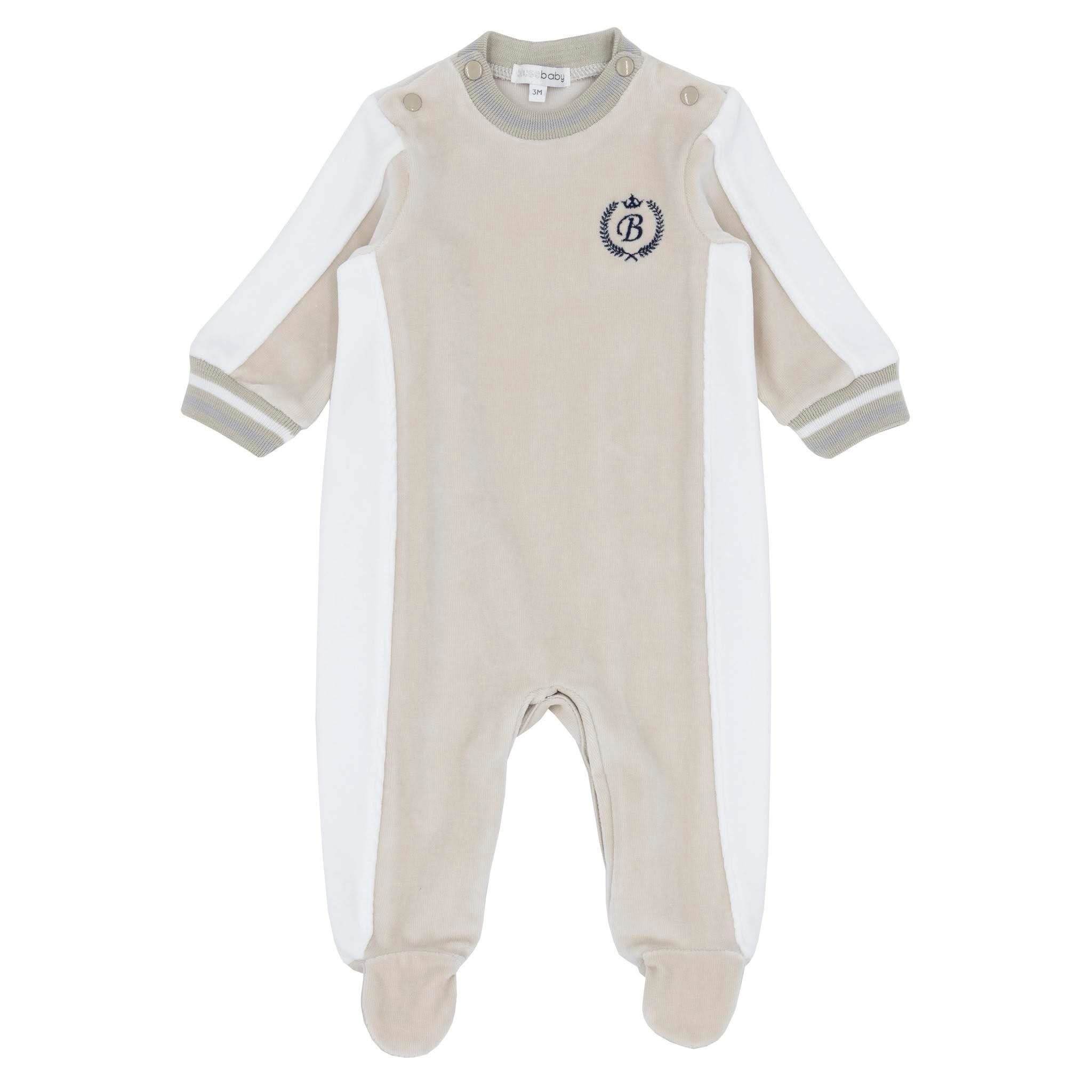 Blues Baby boys beige all in one BB2240