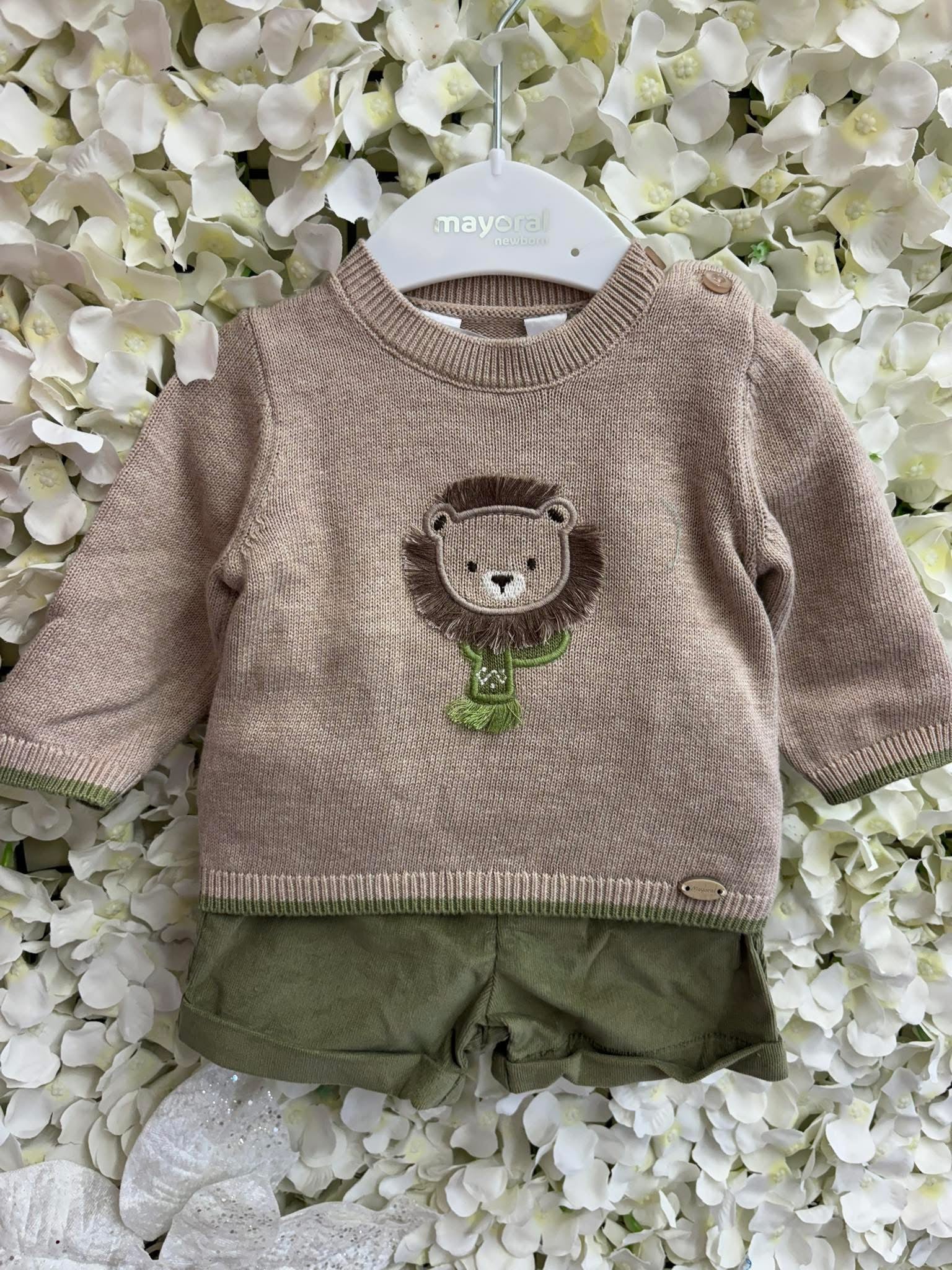 Mayoral baby boys jumper & shorts set AW25 2.259