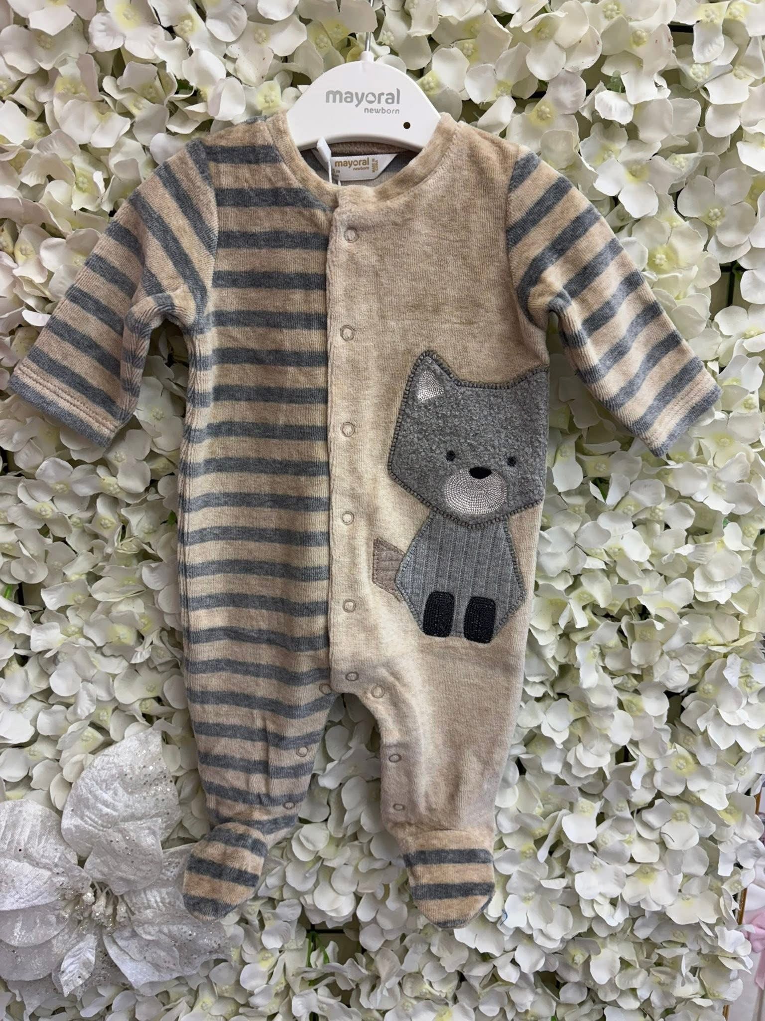 Mayoral baby boys fox babygrows AW25 2.719
