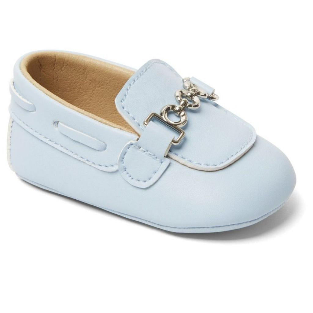 Sevva boys baby blue pram shoes