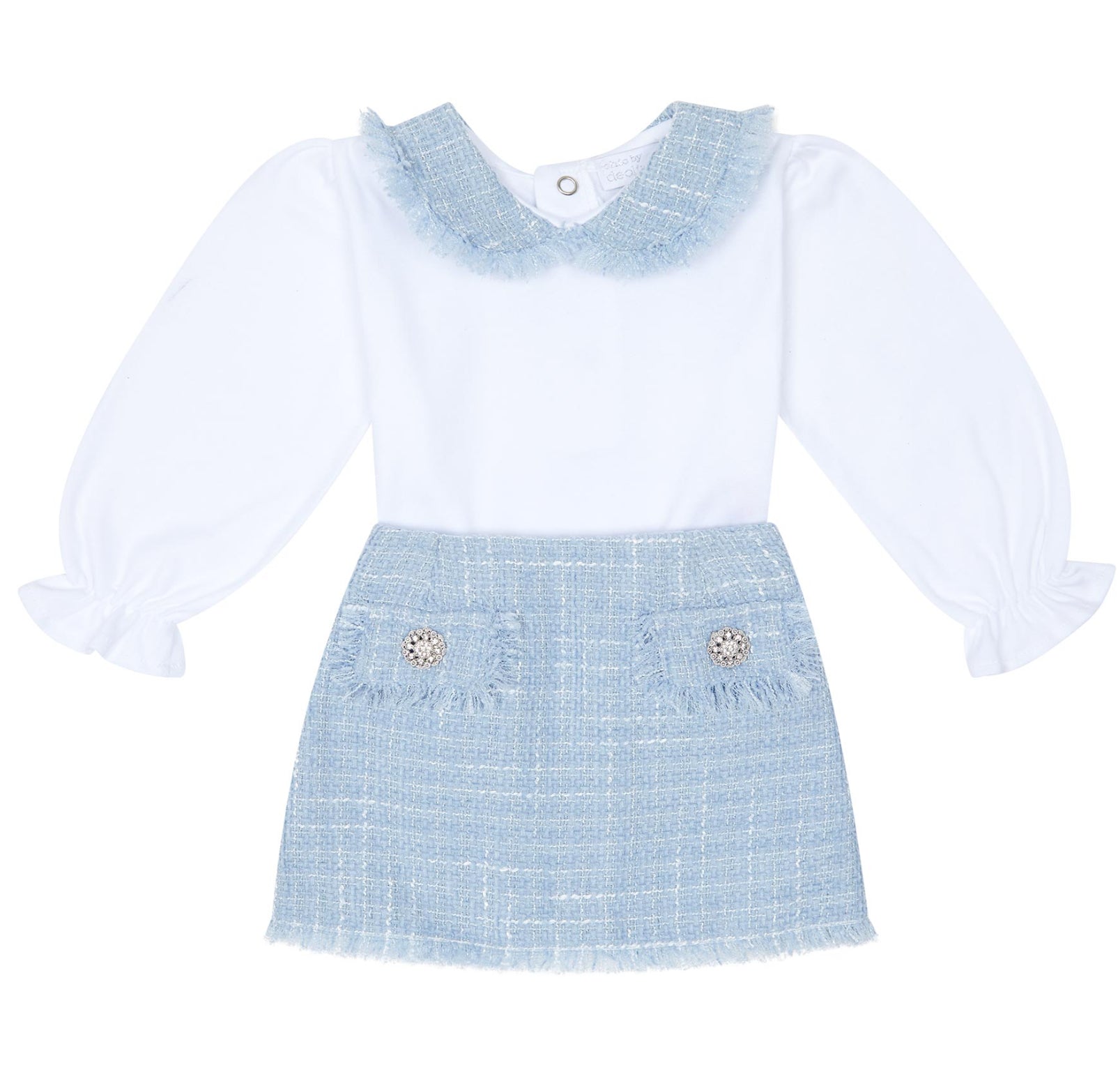 Chic By Deolinda girls tweed skirt set