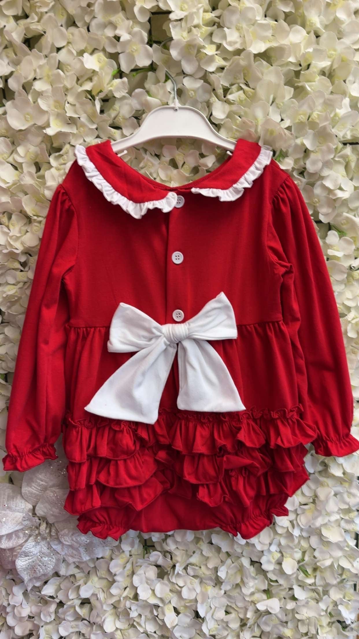 girls Christmas candy cane rompers