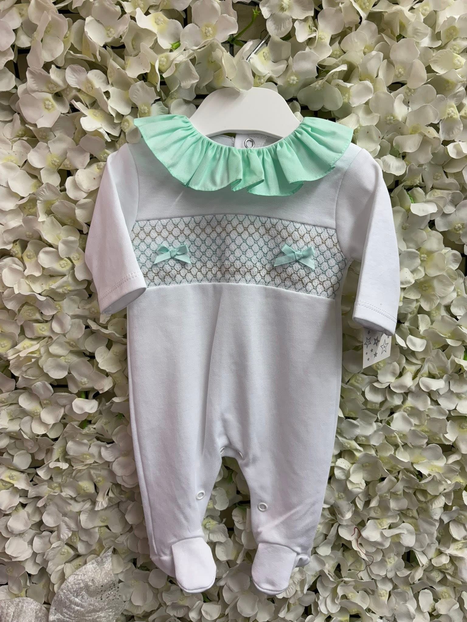 Little stars baby girls mint babygrows