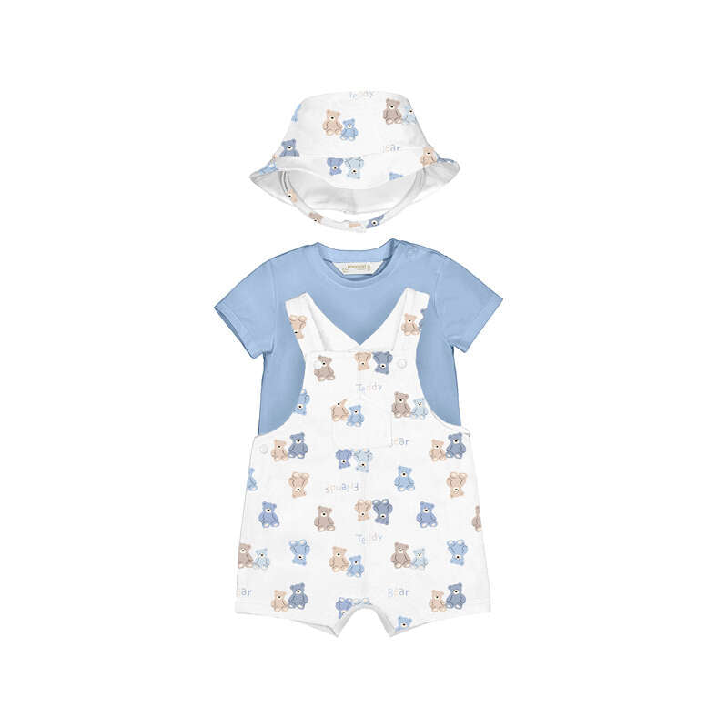 Mayoral baby boys teddy dungaree set 1.624