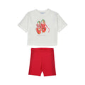 Mayoral girls red shorts set 3.731