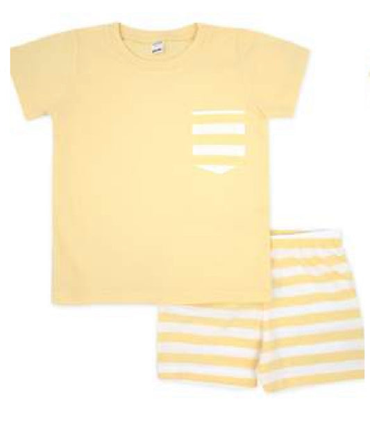 Rapife boys yellow shorts sets