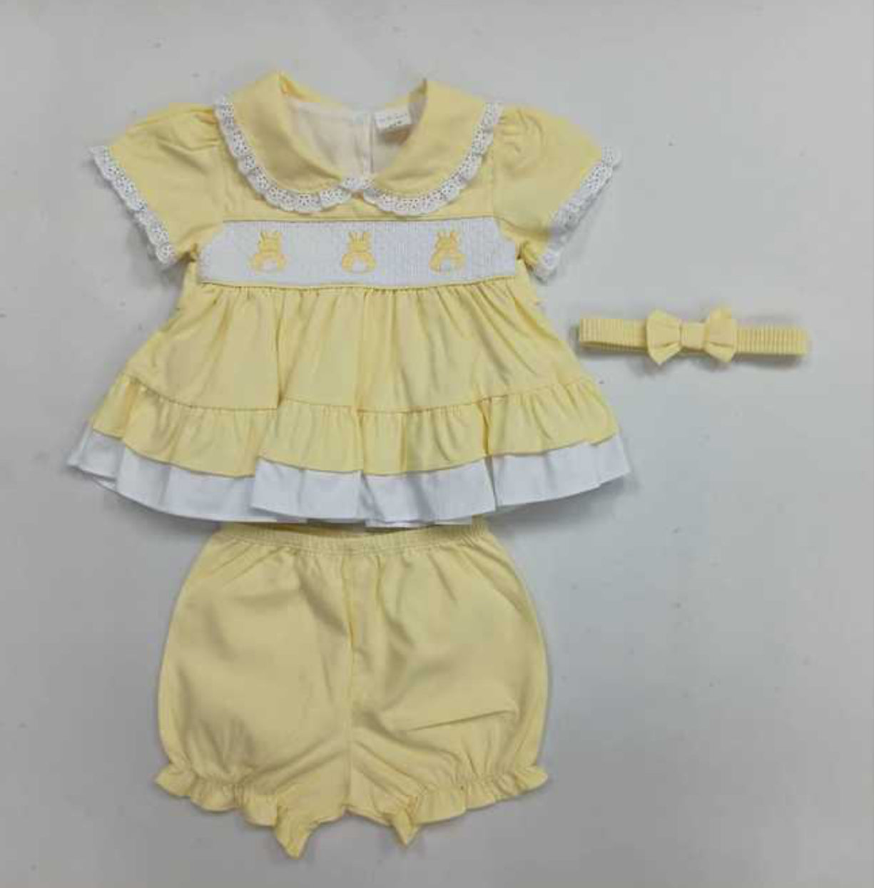 Mabini girls lemon bunny set