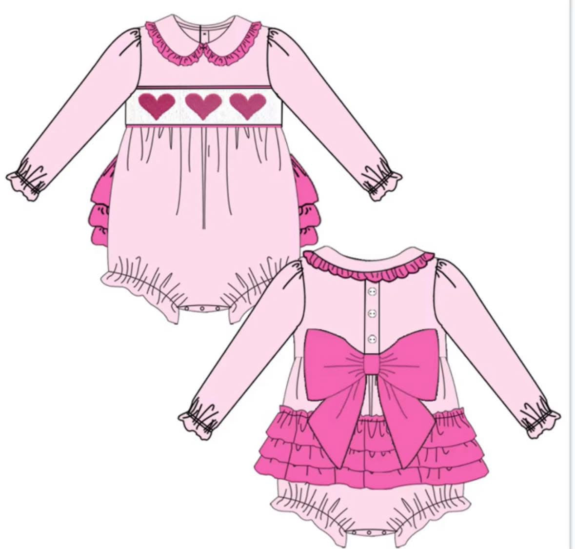 Envy My Baby pink heart romper 🩷