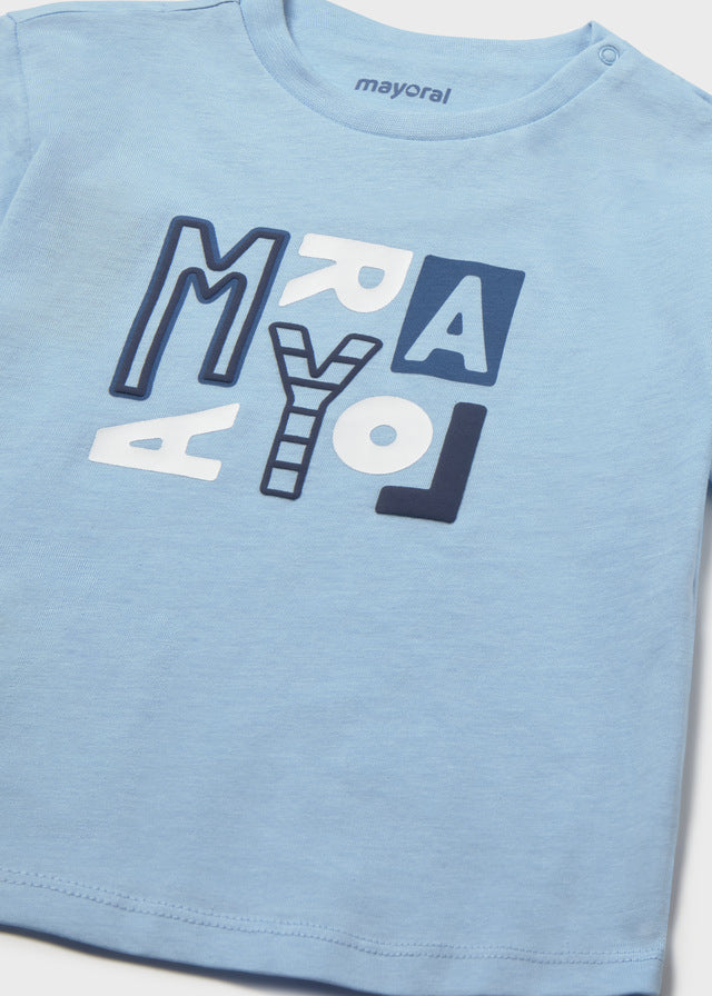 Mayoral boys skyblue t shirt -106