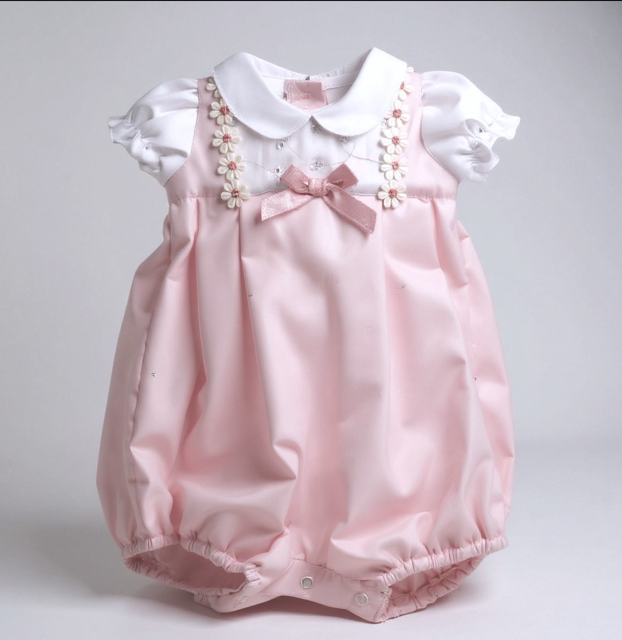 My Little Chick pink baby girls daisy romper