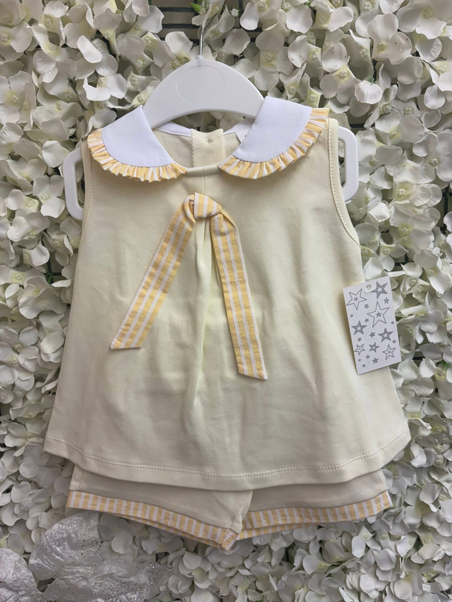 Little stars lemon girls shorts set
