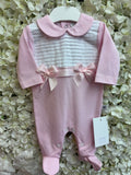 Kleo Kids baby girls pink bow babygrow