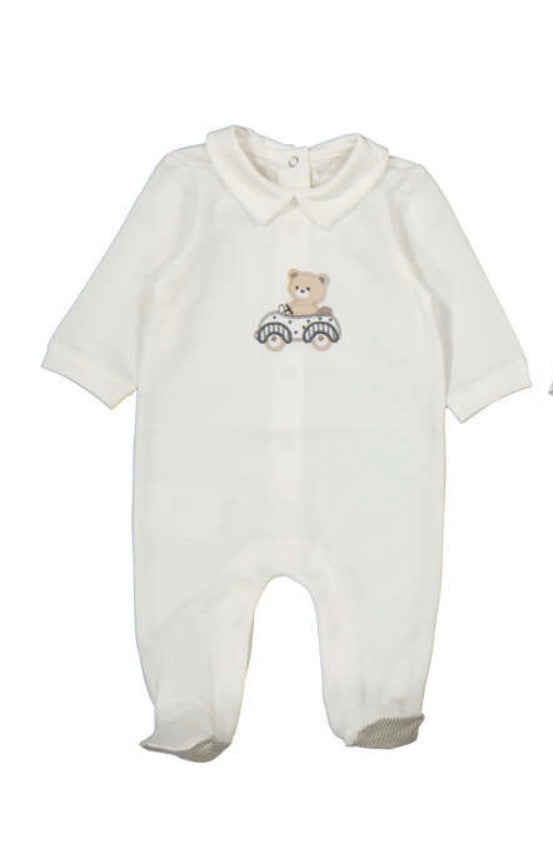 Mayoral cream Teddy baby boys babygrow 1.716